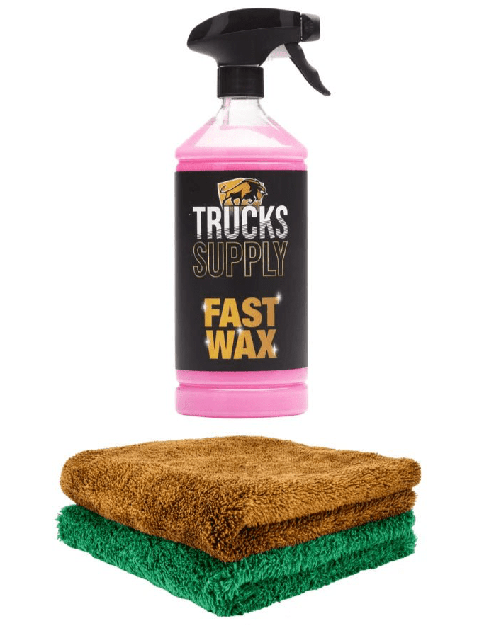 Combi deal Fast wax voor lak met microvezeldoeken voor Vrachtwagens en auto's