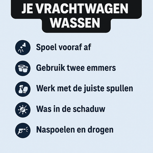 beste foam cannon voor vrachtwagens - stappenplan vrachtwagen wassen